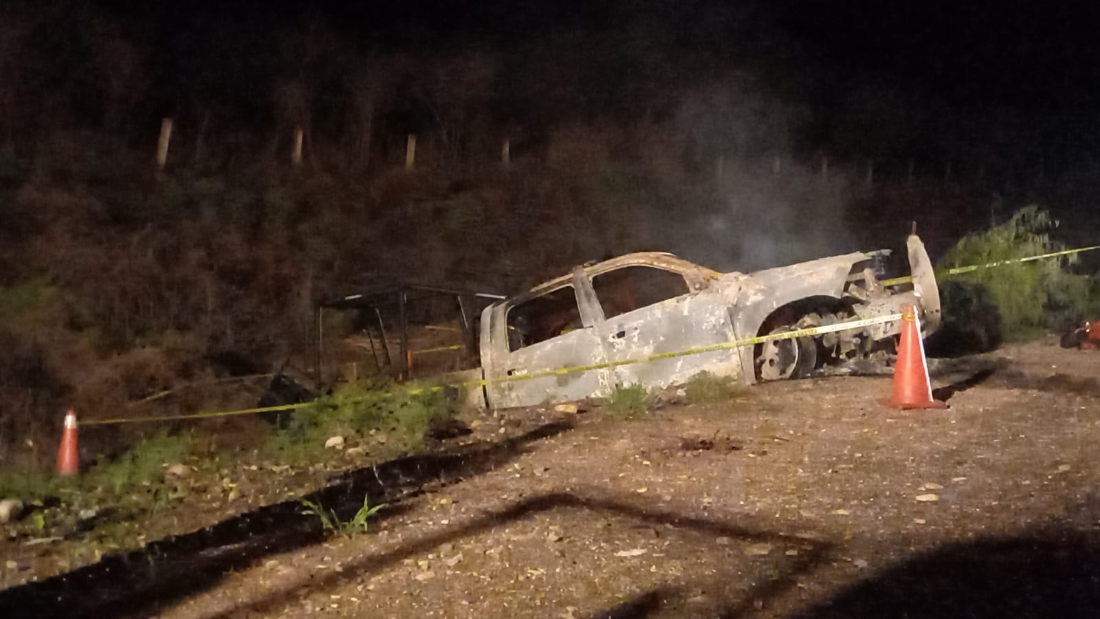 Accidente de vehículo de la Guardia Nacional. Foto: Ernesto Martínez