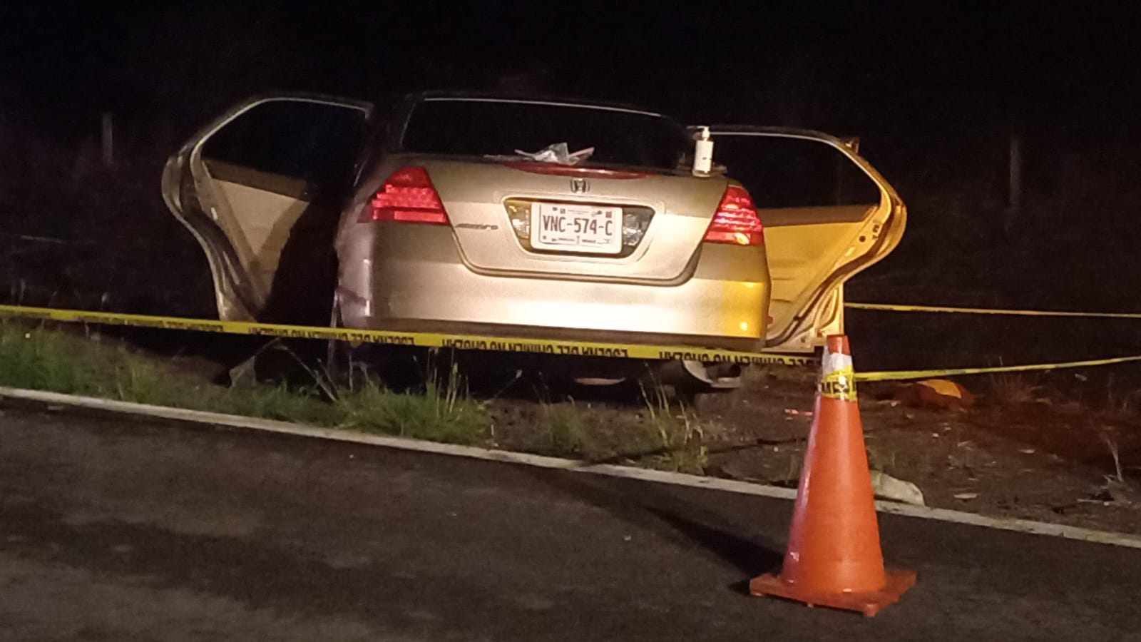 Accidente de vehículo de la Guardia Nacional. Foto: Ernesto Martínez
