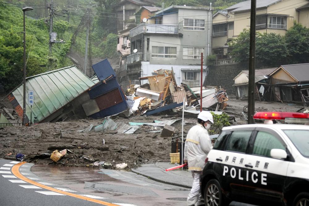 Afectaciones por las lluvias en Japón Foto: Cortesía