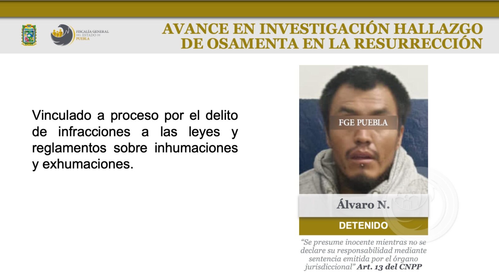 Álvaro N apodado El Caníbal de La Resurrección. Foto: Cortesía