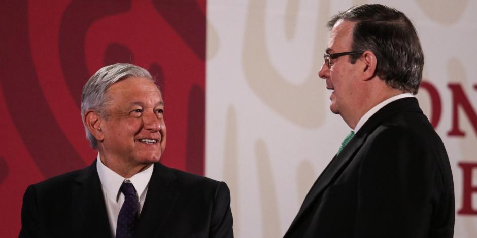 Andrés Manuel López Obrador y Marcelo Ebrard. Foto: Cortesía