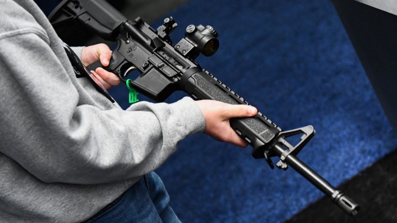 Armas semiatomáticas. Foto de Ilustración