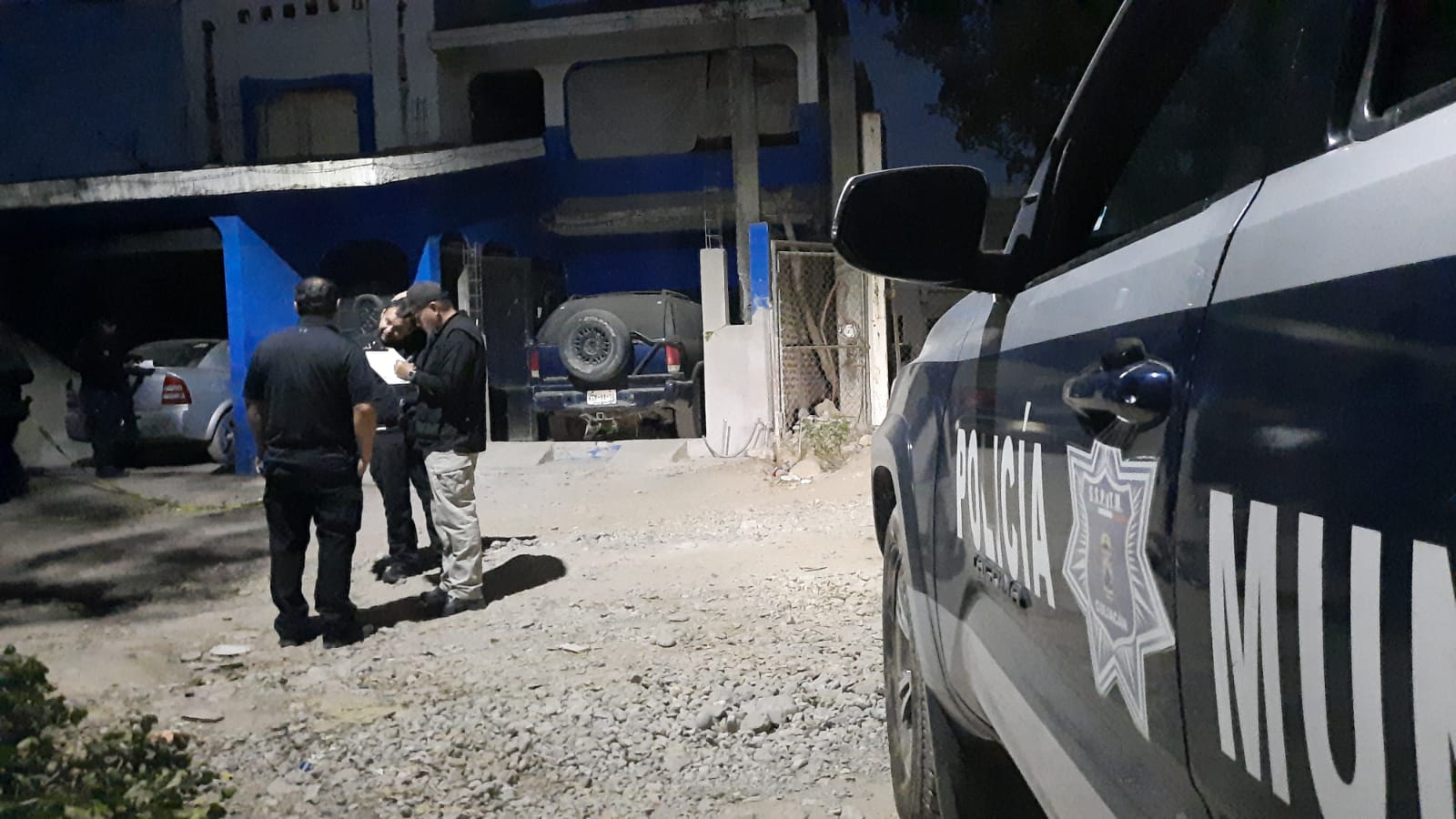 Asesinato al interior de vivienda en El Diez. Foto: Ernesto Martínez