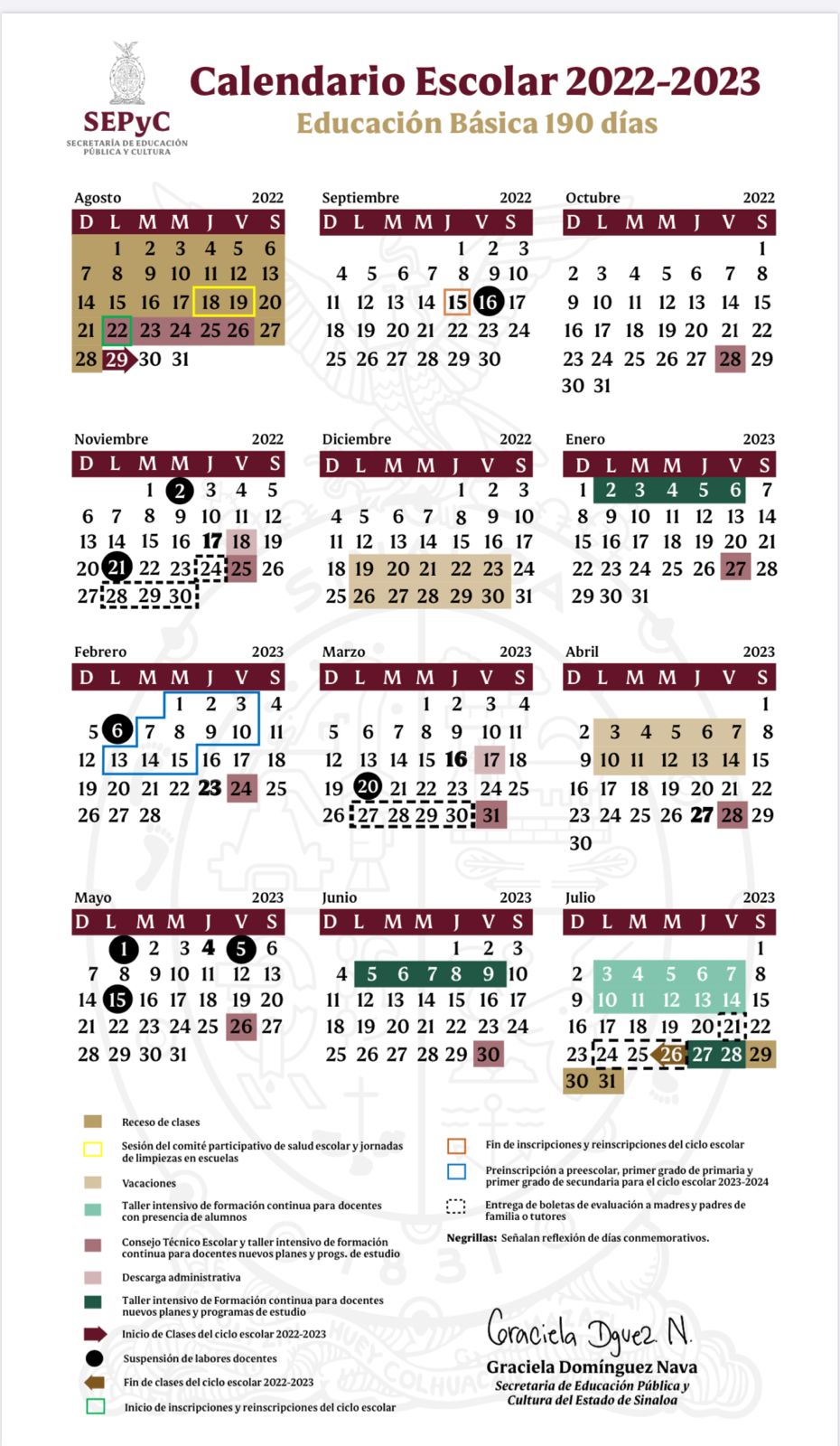 Calendario Escolar 2023-2024 Sinaloa: Fechas y Horarios Actualizados Calendario Escolar 2023-2024 Sinaloa: Fechas y Horarios Actualizados