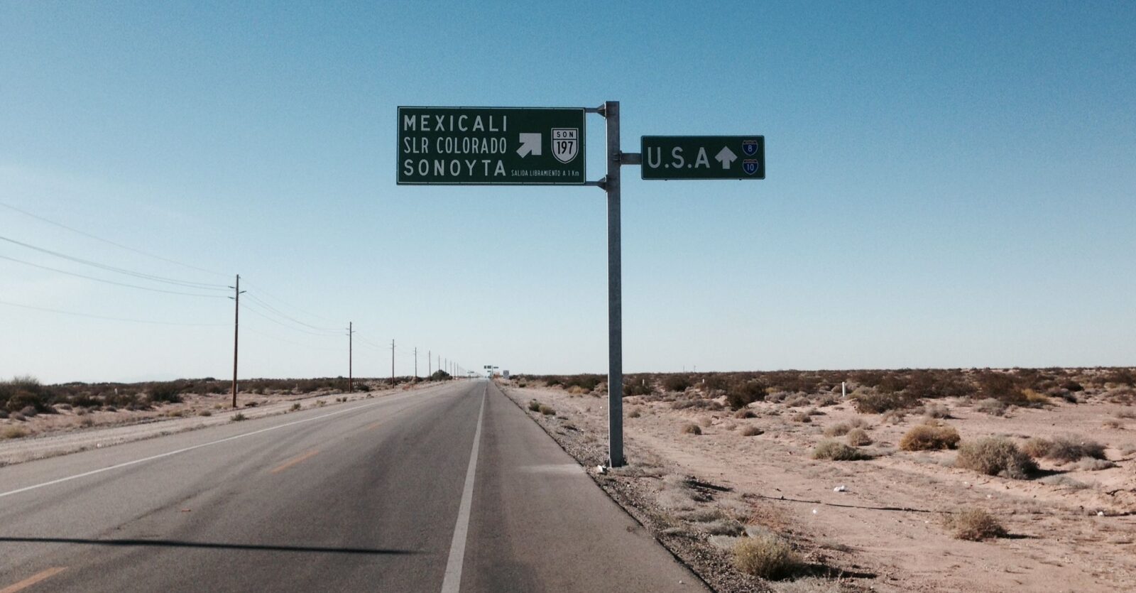 Carretera a San Luis Río Colorado, Sonora. Foto: Cortesía