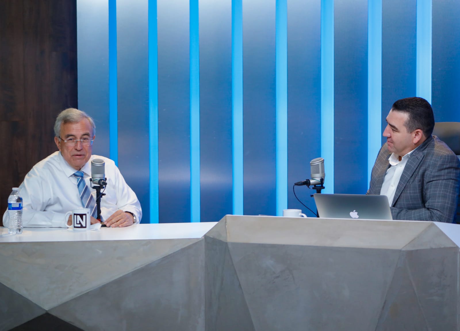 El gobernador de Sinaloa, Rubén Rocha Moya en entrevista con Luis Alberto Díaz en Los Noticieristas