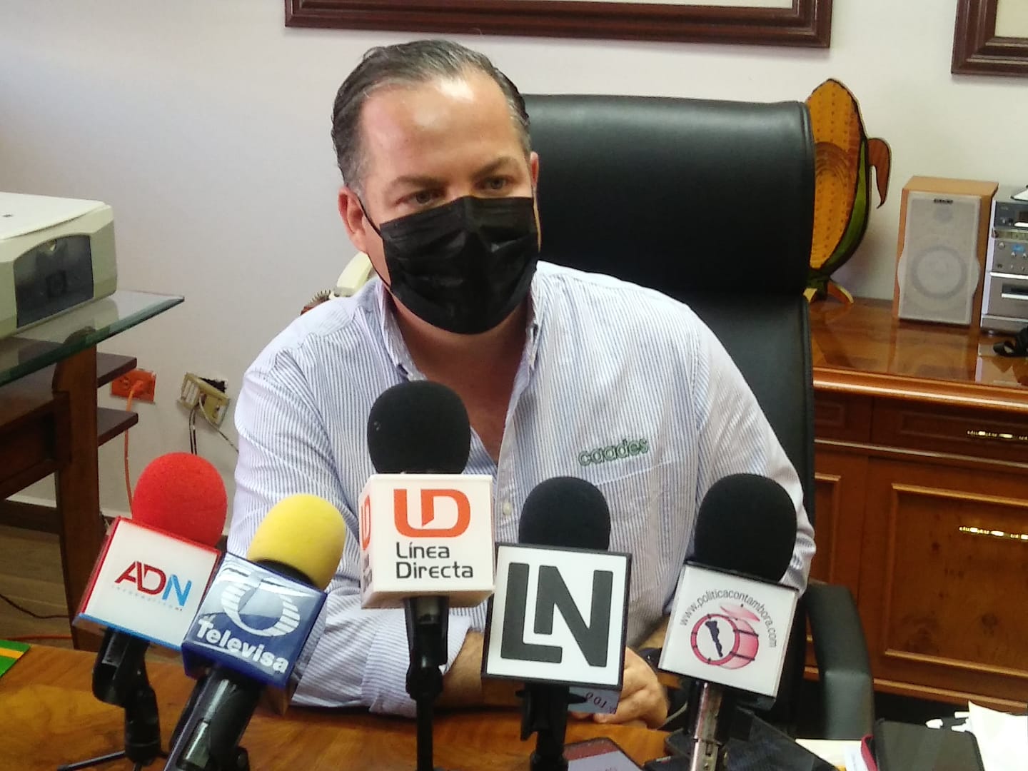 Gustavo Rojo Plascencia, presidente de la Confederación de Asociaciones Agrícolas del Estado de Sinaloa (CAADES). Foto: José Luis Pérez