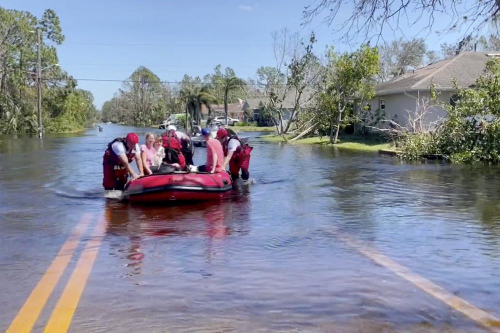 Inundaciones en Florida tras huracán 'Ian'. Foto: Cortesía
