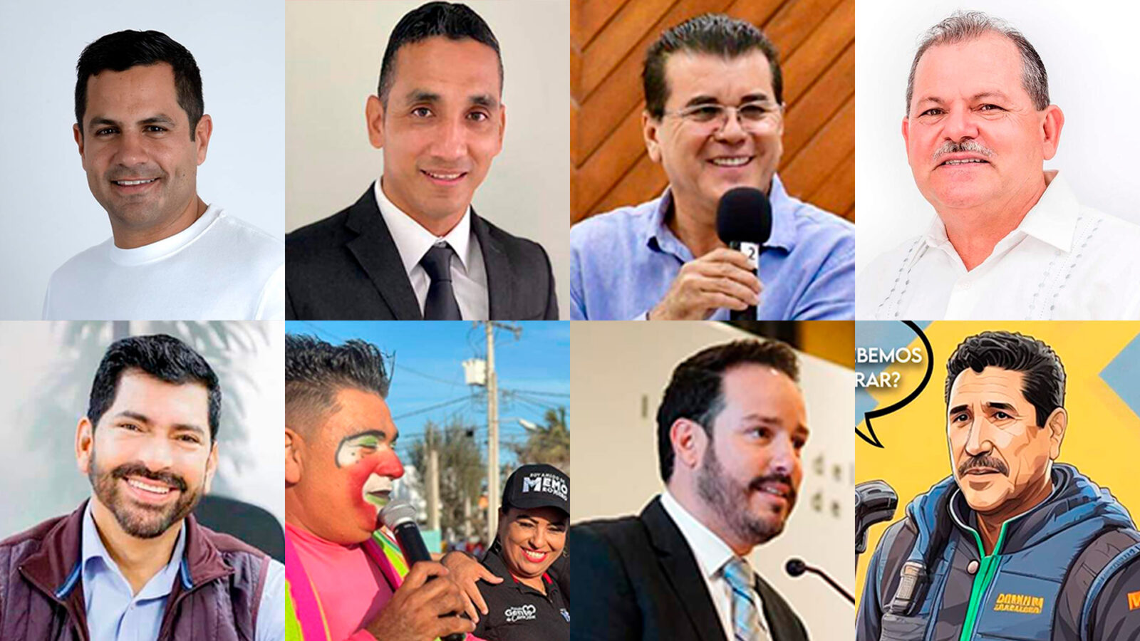 Martín Pérez, Alejandro Higuera Osuna, Roberto Rodríguez, Reynaldo Meza, Juan Carlos Patrón Rosales, Édgar González, Carlos Escobar, Guillermo Romero Rodríguez, Ricardo Velarde Cárdenas,