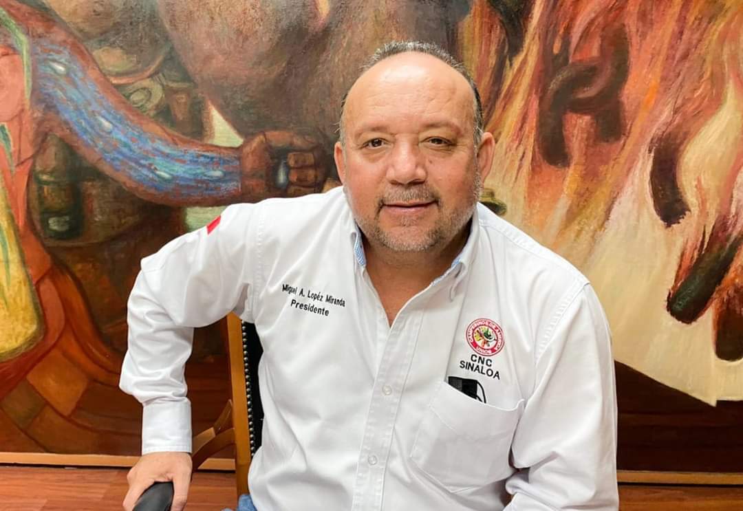 Miguel Ángel López Miranda, presidente de la Liga de Comunidades Agrarias de Sinaloa