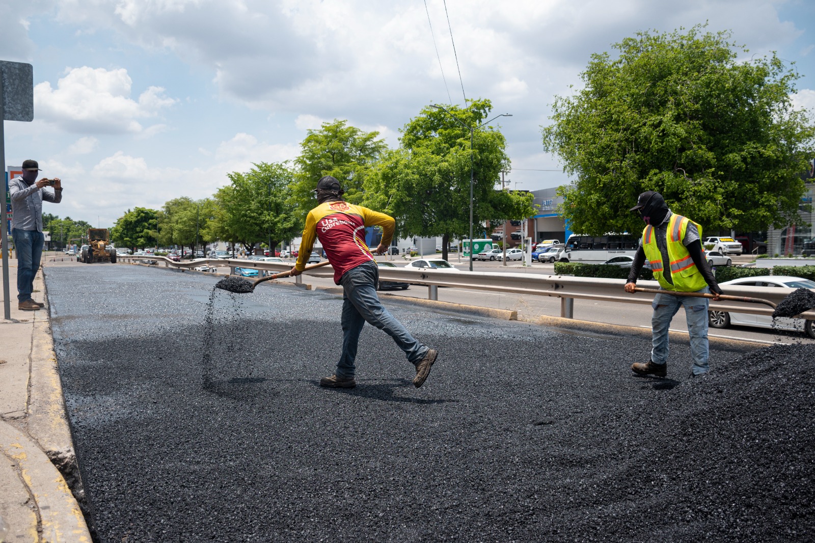 Obras de reencarpetado en Culiacán