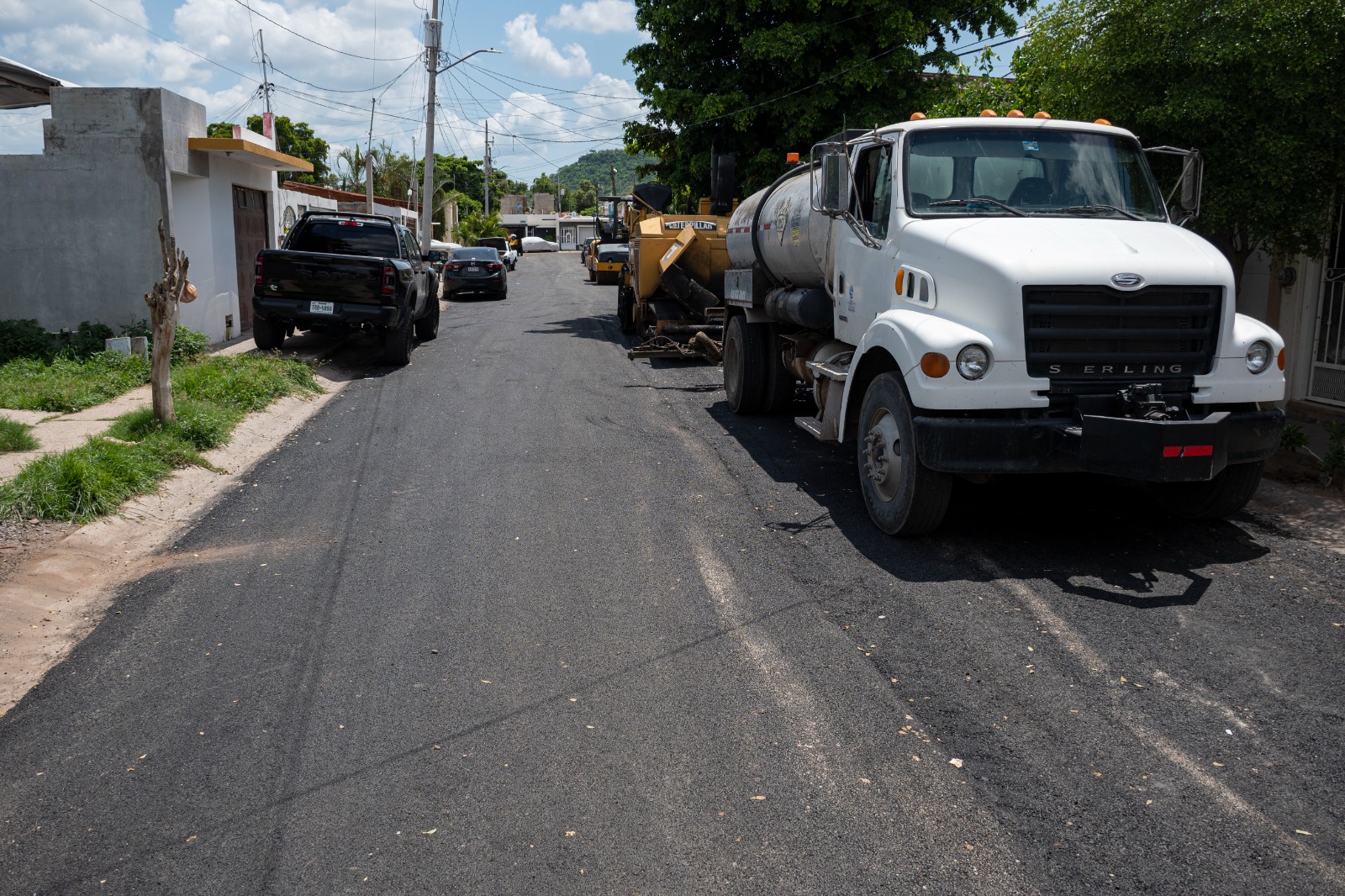 Obras de reencarpetado en Culiacán