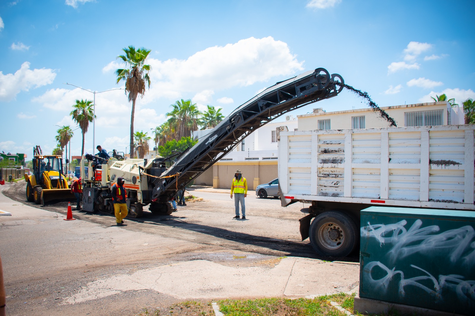 Obras de reencarpetado en Culiacán