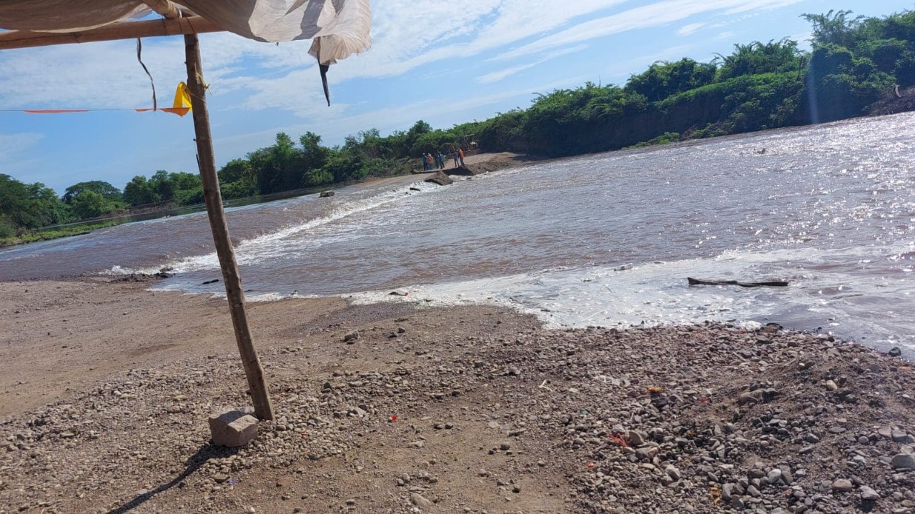 Paso provisional en El Quelite (cortesía)