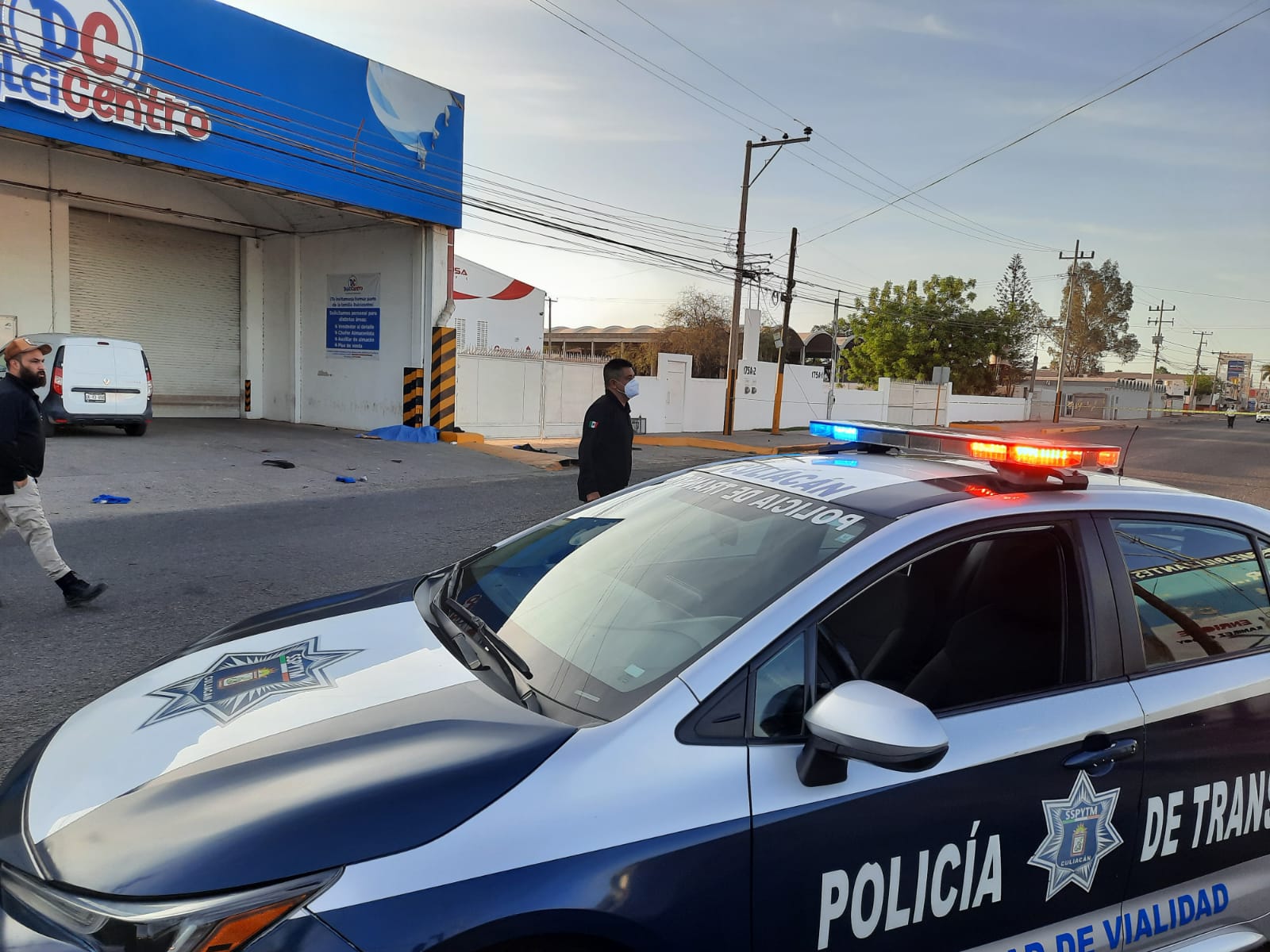 Peaton fue atropellado en Culiacán. Foto: Miguel Urías