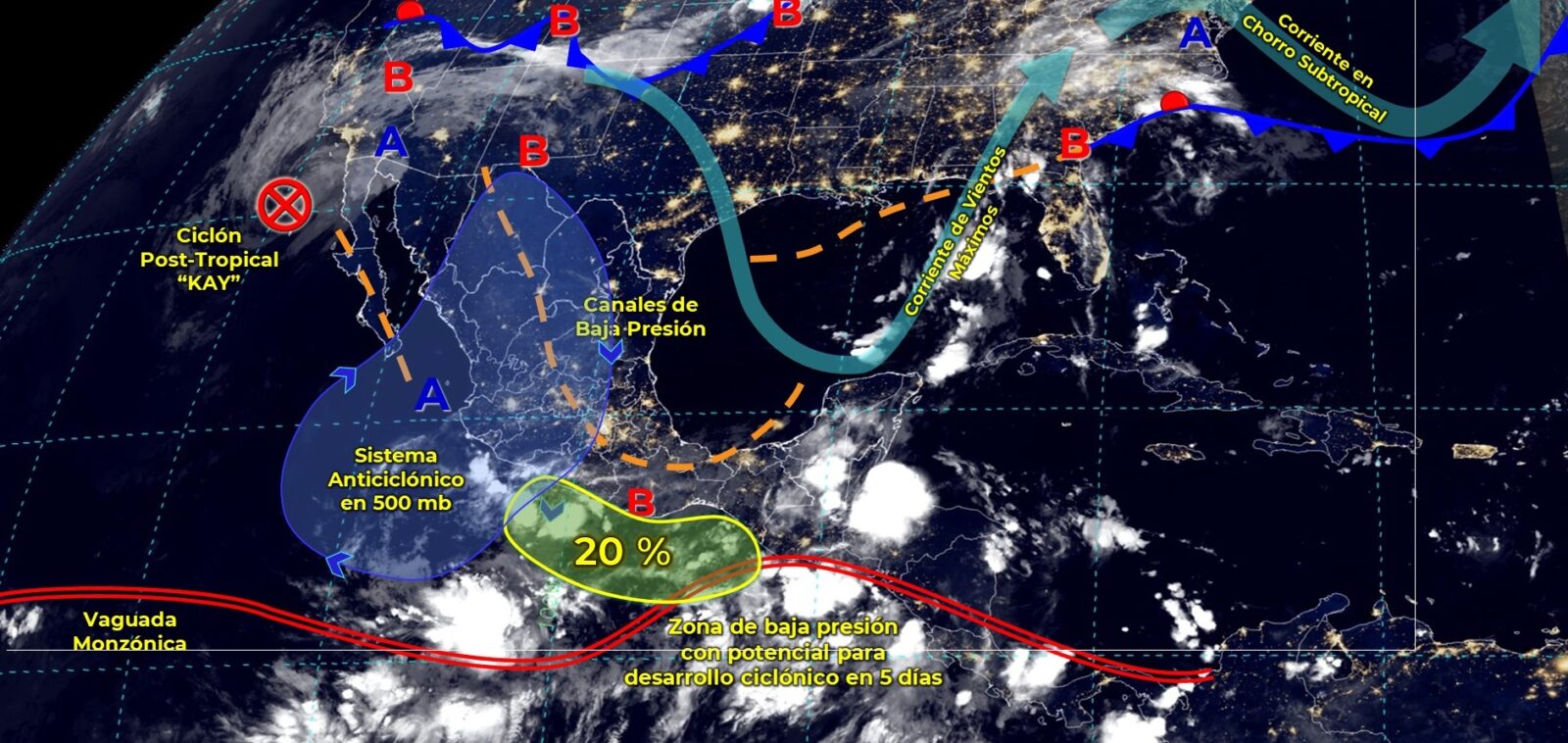 Pronóstico del clima para este 10 de septiembre. Fuente: SMN