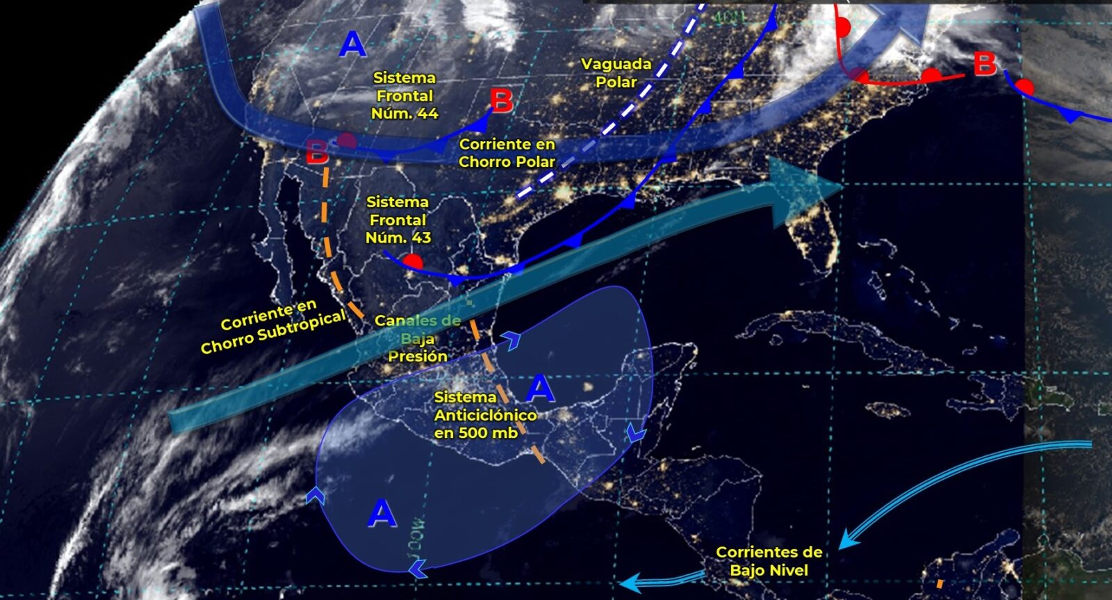 Pronóstico del clima. Fuente: SMN