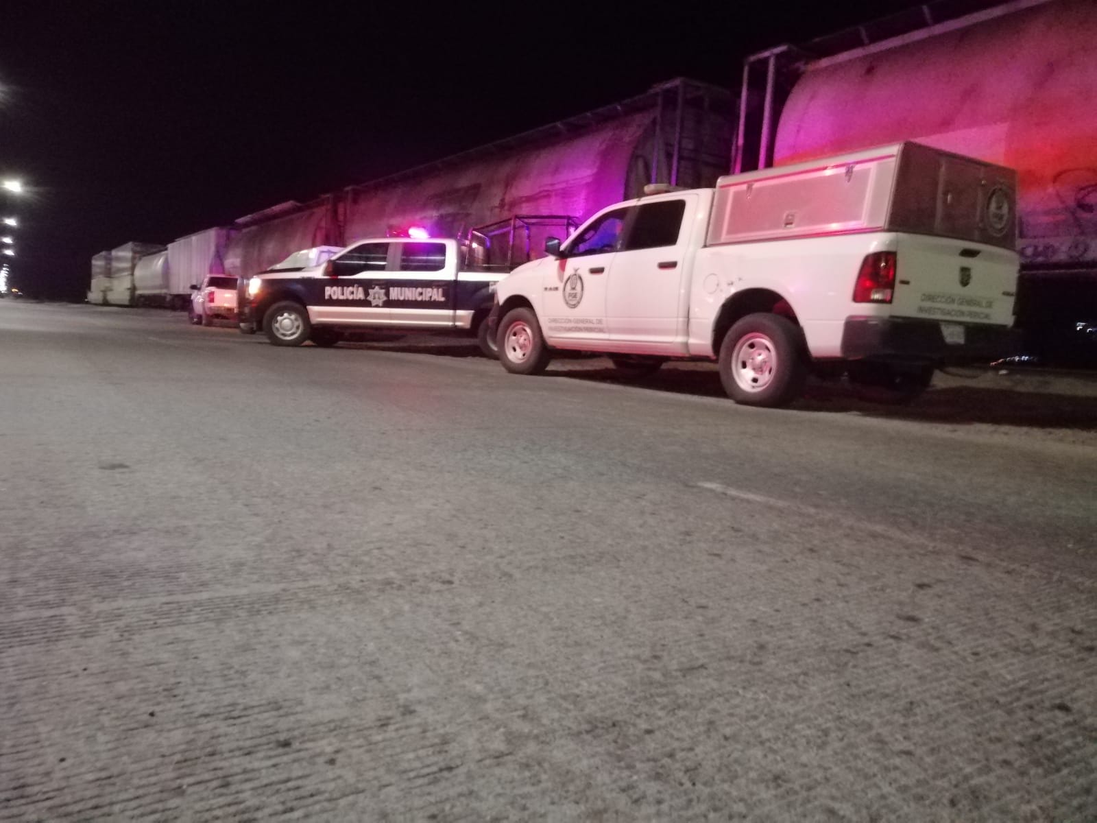 Tren embistió a una persona en Topolobampo. Foto: Fidel Hernández