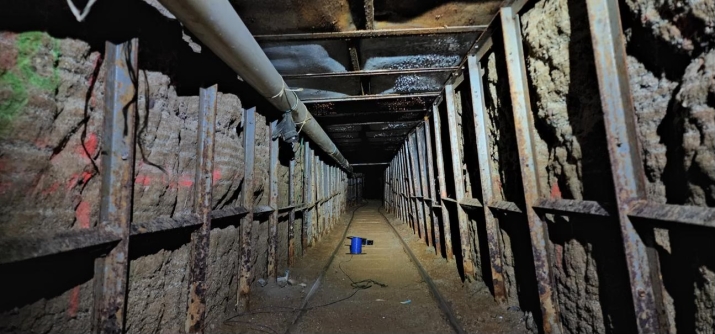 Tunel transfronterizo de Tijuana a San Diego en Estados Unidos. Foto: Cortesía